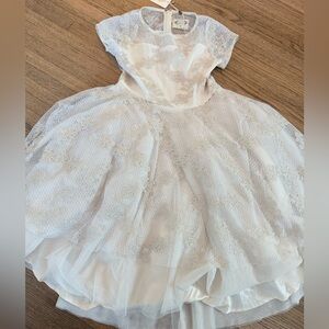 Joyfolie Ivory Lace Formal Kids Dress